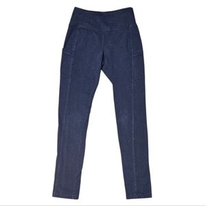 T by Talbots Women’s Navy Leggings with Pockets – Size S